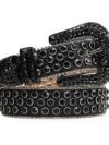 Signature Black Diamond - All Black Real Rhinestone Belt
